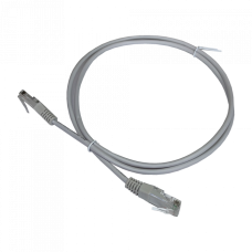 Патч-корд 2-х парный UTP кат.5e, с заливными колпачками, 0.5 м, серый TWT (TWT2-45-45-0.5-GY)