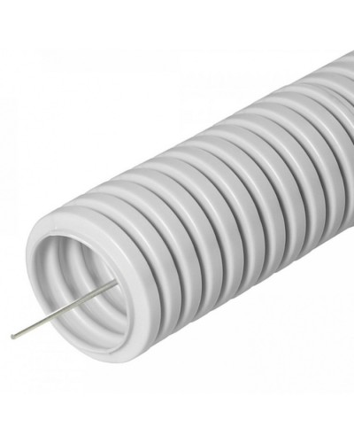 Труба гофрированная ПВХ сверхтяжелая 1100 Н серая с/з д20 (100м/4800м уп/пал) Промрукав (PR.0120321) в Муроме Труба гофрированная Pintop.ru