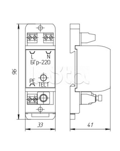 Устройство защиты Forteza Блок БГр-220В АС в Муроме Устройства защиты операционных процессоров (ОПС) Pintop.ru