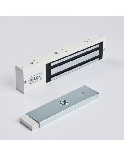 R-Lock RL-EM280-LSW - Электромагнитный замкок, 280кг, DC12/24B, цвет белый, RAL9016(белый), два датчика втроены в корпус замка: датчик Холла и магнито-контактный датчик в Муроме Электромагнитные замки Pintop.ru