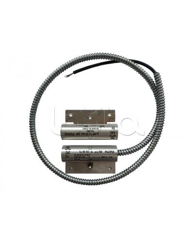 Извещатель охранный точечный магнитоконтактный взрывозащищённый Магнито-контакт Ех ИО102 Al исп.250, с магнитом М-100, с постоянно присоединенным кабелем в металлорукаве (штатно кабель 3х0,75 - 1м), 1Ex d IIC T6 Gb АТФЕ.425119.17 в Муроме Извещатели 