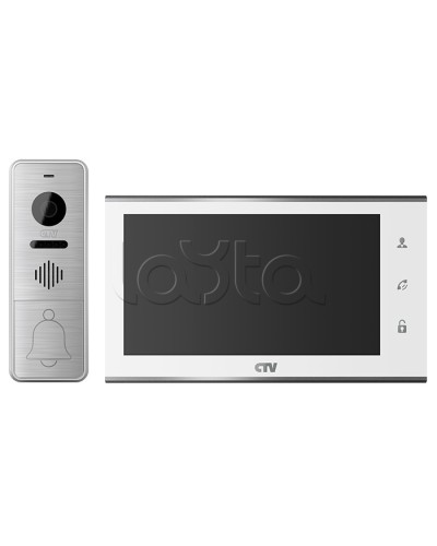 Комплект видеодомофона CTV-DP4705AHD (белый) в Муроме Комплекты домофонов Pintop.ru