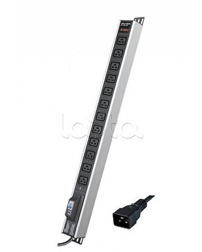 Блок распределения питания вертикальный для 19 шкафов DKC R5V12CBOPCDC19 в Муроме Блоки розеток Pintop.ru