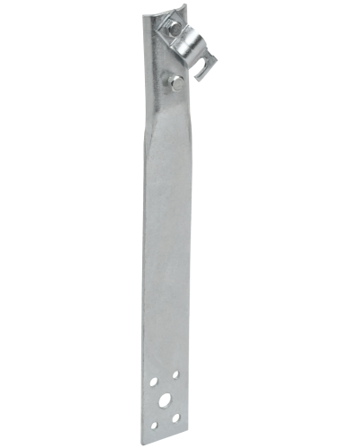 Держатель проводника круглого 6-10мм винтовой прямой h=60мм оцинкованная сталь IEK (ZDP86-11-1-16-60) в Муроме Крепеж Pintop.ru