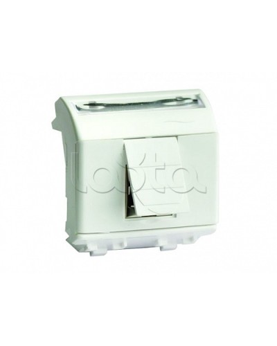 Ком.роз. RJ45 кат.6A, 8P8C, Brava, белая, 2мод DKC 76679B в Муроме Аксессуары для стоек и шкафов Pintop.ru