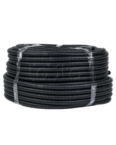 Труба гофр. ПНД с протяжкой d20 мм (25 м) черная EKF-Plast (tpnd-20-25m) в Муроме Труба гофрированная Pintop.ru