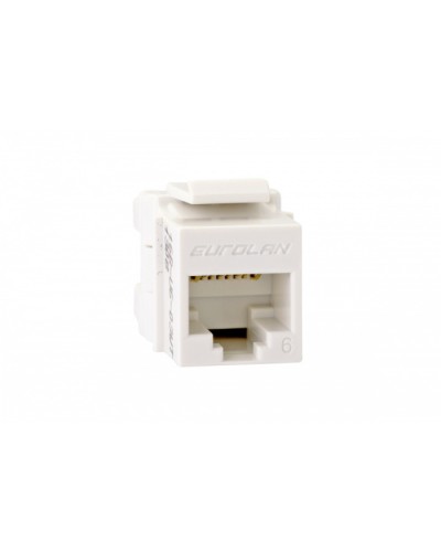 Вставка Keystone RJ45, кат. 6, неэкран. Eurolan (16B-U6-03WT) в Муроме Коннекторы Pintop.ru