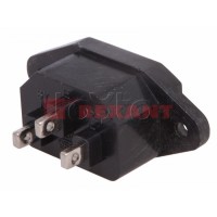 Гнездо сетевое на корпус (25шт/уп) REXANT 11-0001