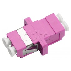 Соединитель проходной LC-LC duplex, MM-OM4(для многомодового кабеля) Cabeus DLC-DLC-MM-OM4