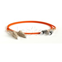 Патч-корд волоконно-оптический Hyperline FC-D2-50-ST/PR-ST/PR-H-5M-LSZH-OR