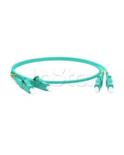 Патч-корд волоконно-оптический Hyperline FC-D2-503-FC/PR-LC/PR-H-3M-LSZH-AQ в Муроме Патч-корды оптические Pintop.ru