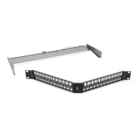 Угловая модульная патч-панель 19", 48 портов, 1U Cabeus (PLBHD-48-CON-SH)