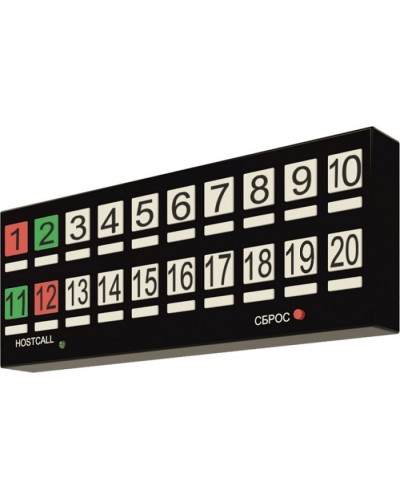 Табло отображения Hostcall MP-730W2 в Муроме Система оповещения и трансляции Hostcall Pintop.ru