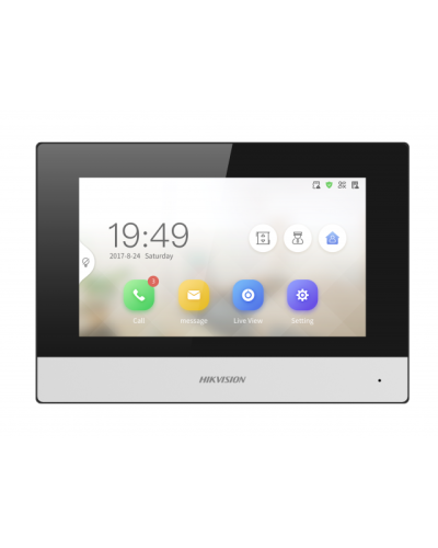 IP видеодомофон сенсорный с Wi-Fi Hikvision DS-KH6320-WTDE1 в Муроме Абонентские IP устройства Pintop.ru