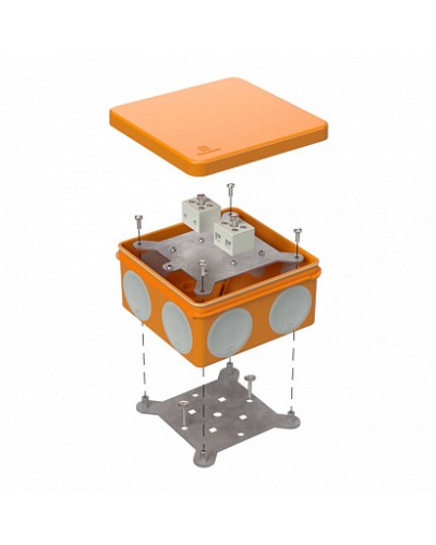 Коробка огнестойкая для о/п двухкомпонентная 60-0300-FR6.0-4 Е15-Е120 100х100х50 Промрукав (60-0300-FR6.0-4) в Муроме Огнестойкие кабельные линии Pintop.ru