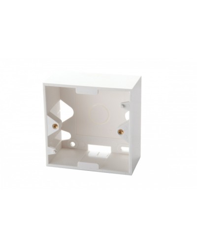 Настенная коробка для рамок серии 45, на 2 модуля 22,5х45,0 мм, белая EuroLan (12A-00-02WT) в Муроме Розетки компьютерные и телефонные Pintop.ru