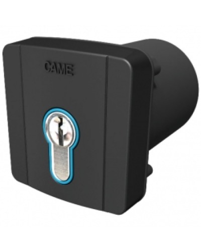 Ключ-выключатель встраиваемый с цилиндром замка DIN и синей подсветкой Came 806SL-0060 в Муроме Запчасти для шлагбаумов и автоматики Pintop.ru