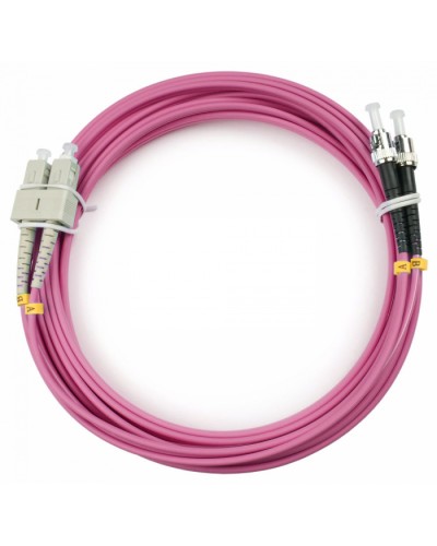 Шнур оптический duplex SC-ST 50/125 mm OM4 7м LSZH Cabeus FOP-50-OM4-SC-ST-7m в Муроме Патч-корды оптические Pintop.ru