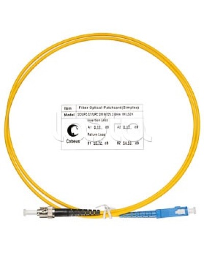 Патч-корд волоконно-оптический SM 9/125 simplex SC-ST LSZH (1 м) Cabeus FOP(s)-9-SC-ST-1m в Муроме Патч-корды оптические Pintop.ru