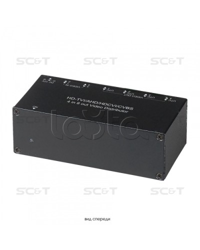 Распределитель видеосигнала HDCVI/HDTVI/AHD/CVBS SC&T CD408HD в Муроме Видеоусилители, Модуляторы, Делители Pintop.ru