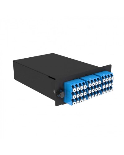 Кассета кроссовая черный Cabeus (FO-9-3x12MPO(m)/А-36xLC/U-A-BK) в Муроме Кросс оптический Pintop.ru