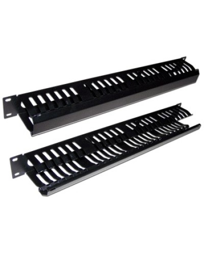 Органайзер кабельный 19 1U c крышкой на 24 порта TWT TWT-ORG/CV24-1U в Муроме Кабельные органайзеры Pintop.ru