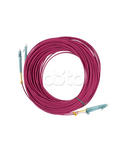 Патч-корд MM 50/125(OM4), LC-LC, duplex, 10G/40G, LSZH, 25 м Hyperline FC-D2-504-LC/PR-LC/PR-H-25M-LSZH-MG в Муроме Патч-корды оптические Pintop.ru