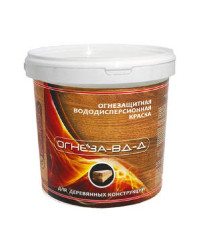 Краска огнезащитная водно-дисперсионнаявспучивающаясядля дерева Огнеза марки «ОГНЕЗА-ВД-Д» , ведро 3 кг. в Муроме Огнезащитные краски Pintop.ru