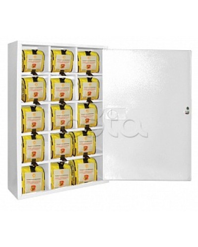 Футляр металлический секционный ПОЖТЕХНИКА ФМС-15 закрытый, белый в Муроме Пожарные шкафы Pintop.ru