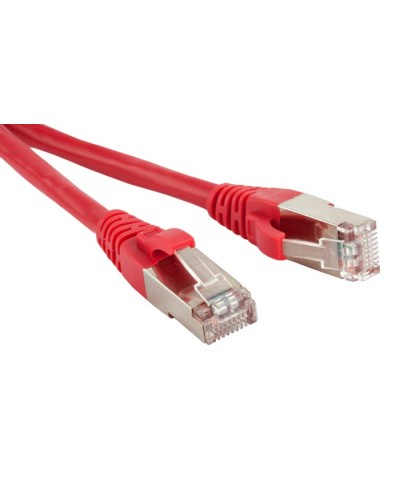 Патч-корд RJ45-RJ45, 4 пары, STP, кат.5е, LSZH (1м) Hyperline PC-LPM-STP-RJ45-RJ45-C5e-1M-LSZH-RD в Муроме Патчкорды (медные) Pintop.ru