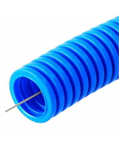 Труба гофрированная ПП лёгкая 350 Н не распространяющая горение синяя д16 (25м/уп) Промрукав (PR02.0251) в Муроме Труба гофрированная Pintop.ru