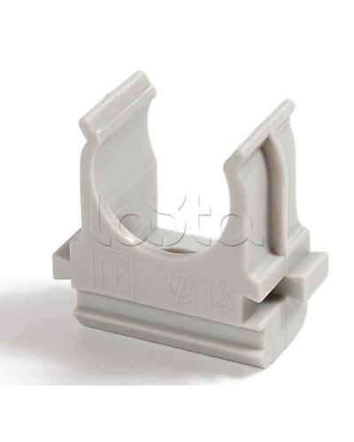 Крепеж-клипса для труб АБС-пластик в п/э д16 (100шт/2000шт уп/кор) Промрукав (PR.02616) в Муроме Держатели, клипсы, скобы Pintop.ru