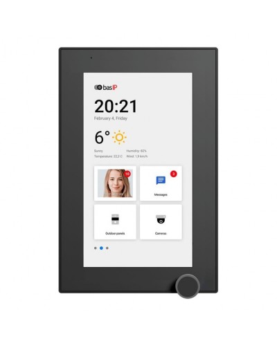 IP-видеодомофон BAS-IP AZ-07L BLACK в Муроме Абонентские IP устройства Pintop.ru