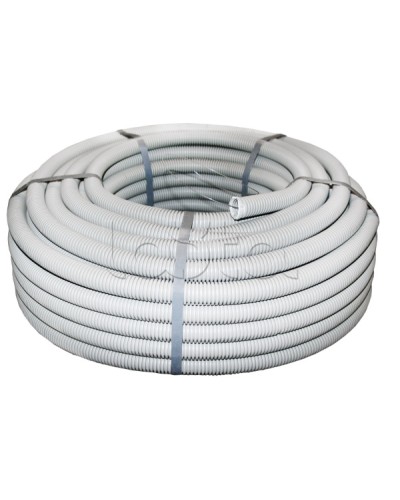 Труба гофр. ПВХ с протяжкой d50 мм (20 м) серая EKF-Plast (tg-z-50) в Муроме Труба гофрированная Pintop.ru